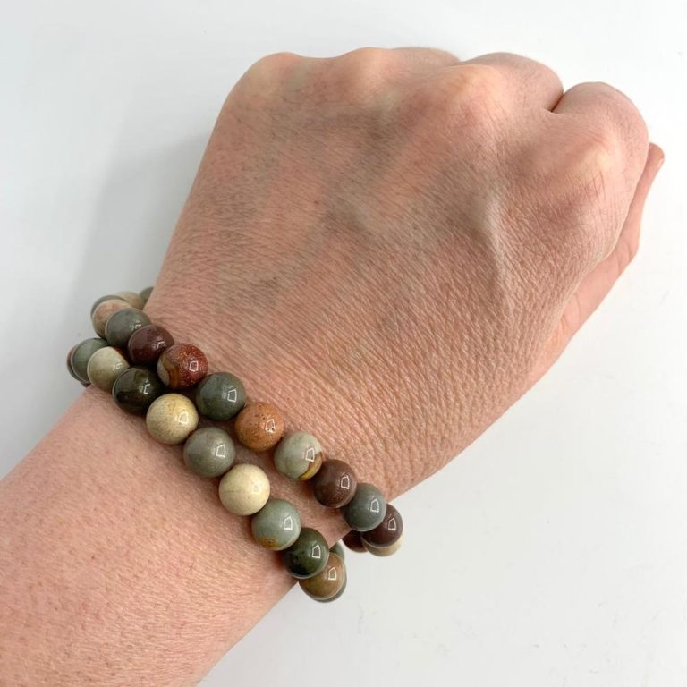 American Impression Jasper Smooth Rounds 8mm 38cm Strand - Image 4