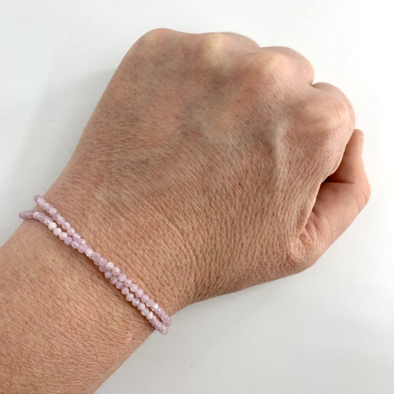 Kunzite Micro Faceted Rounds Approx 2mm Beads 38cm Strand - Image 4