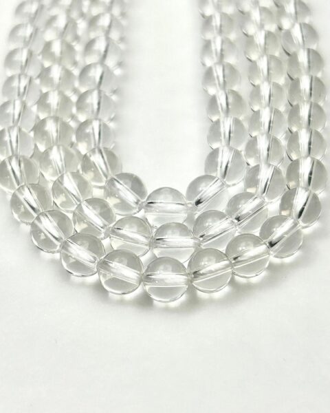 Clear Quartz Smooth Rounds 6mm 38cm Strand