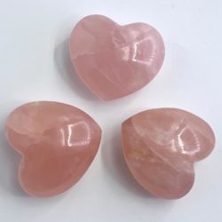 Rose Quartz Large Hand Carved Heart Approx 5 - 6cm