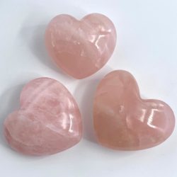 Rose Quartz Medium Hand-Carved Heart Approx 4.5 - 5.5cm