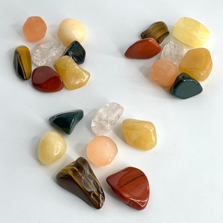 Gemstone Chakra Set In FREE Gift Bag: Energy & Endurance 7 Tumbles - Image 2