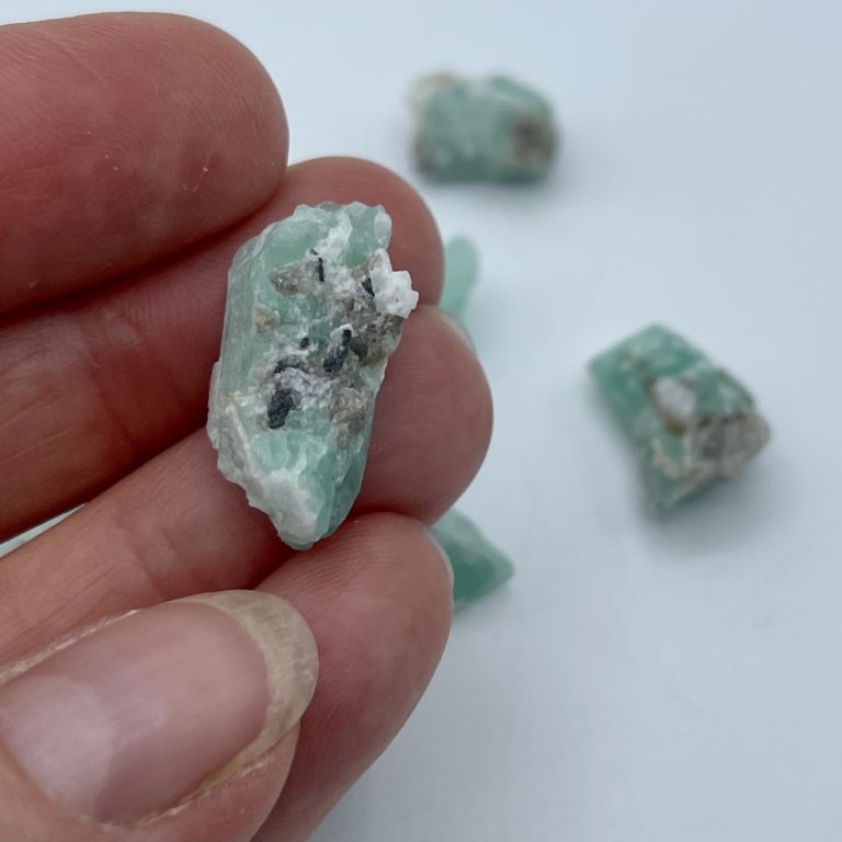 Emerald Rough Specimen Small 1 x 1.2-2cm Single Piece - Image 6