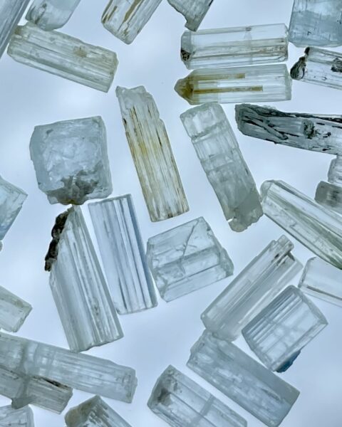 Aquamarine Rough Specimen Small 1 x 1.2cm 2 Pieces Per Pack