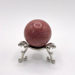 Pink Fossilised Wood Sphere Approx 4cm