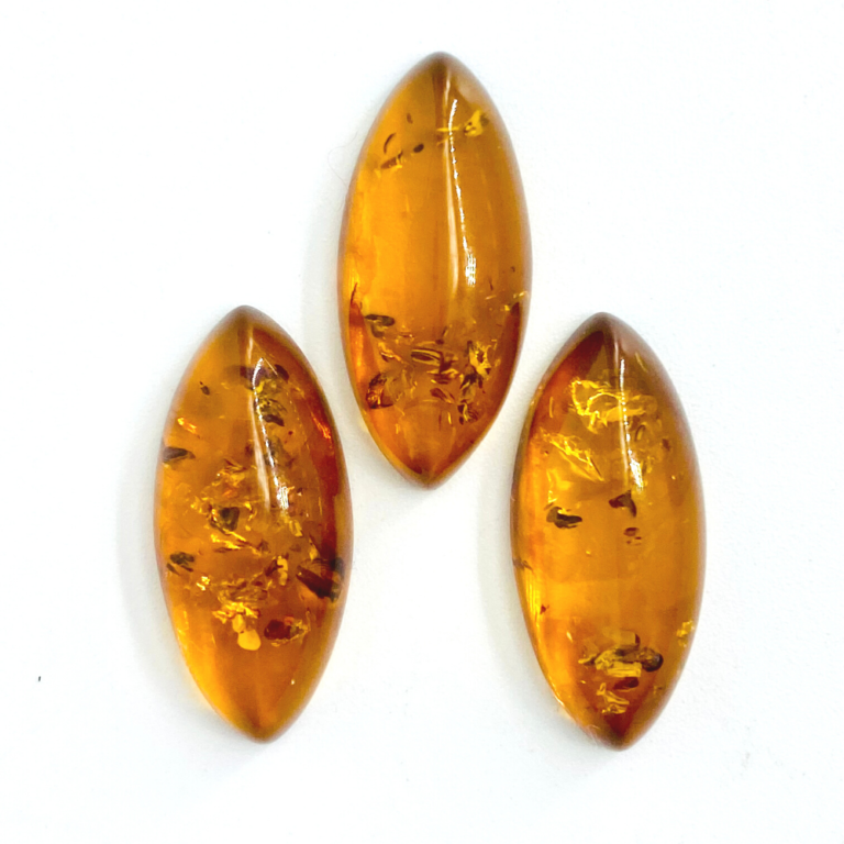 Baltic Amber Marquise Cabochons 3 Piece Pack - Image 3