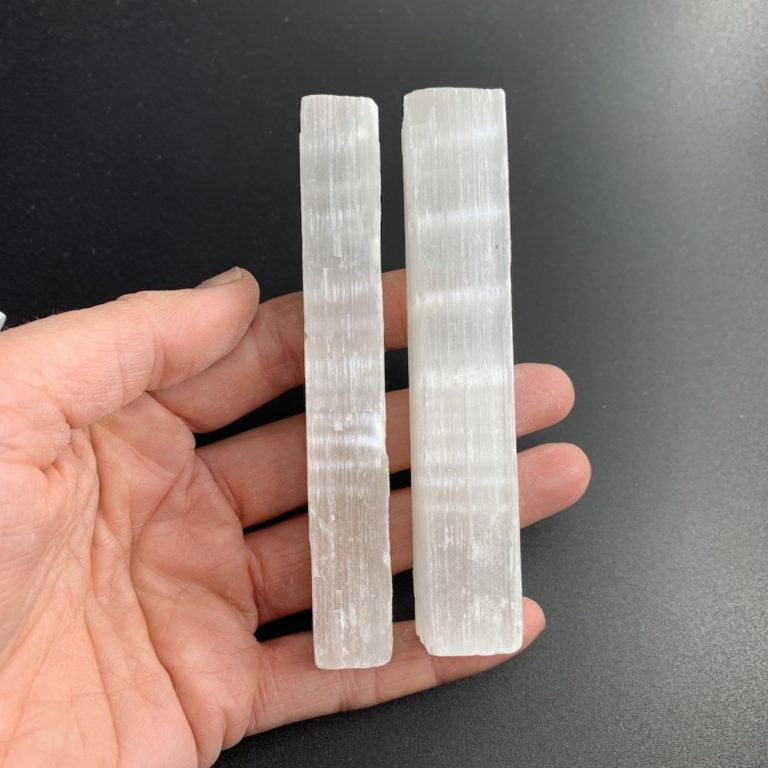 Selenite Rough Sticks 2 Piece Pack - Image 2