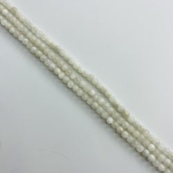 White Moonstone 4 mm Smooth Rounds