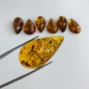 Baltic Amber Large Pear-shaped Cabochon 4.5 x 2 x 1 cm
