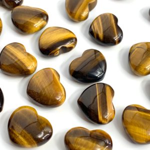 Tigers Eye Small Heart 2x2.5cm Top Quality