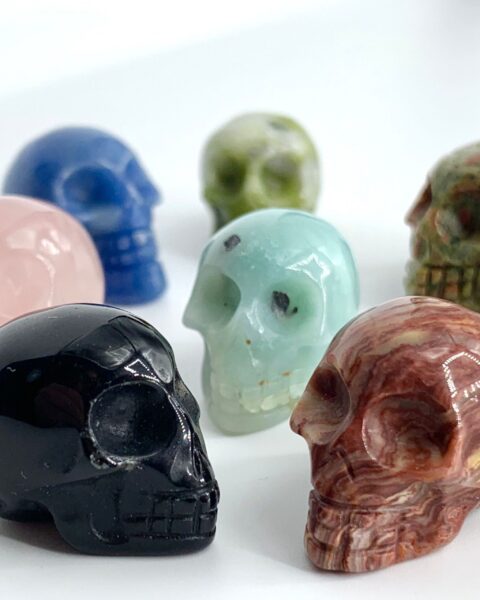 Mixed Gemstone Mini Skull Lucky Dip