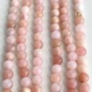 Pink Opal Smooth Rounds Approx 4mm Beads 38cm Strand