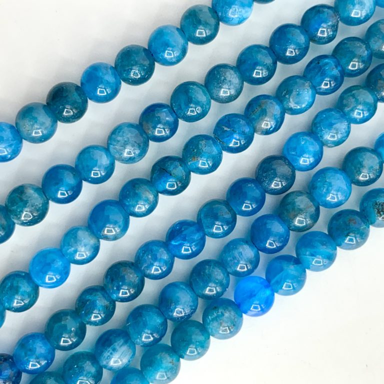 Apatite Smooth Rounds Approx 4mm Beads 38cm Strand - Image 4