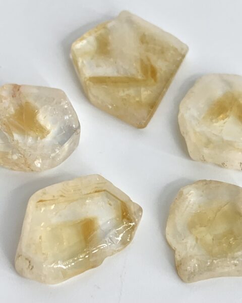 Citrine Hexagon Slices 5 Piece Pack