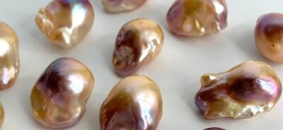 Freshwater Cultured Bi Coloured Nucleated Baroque Pearl Approx 11-14mm