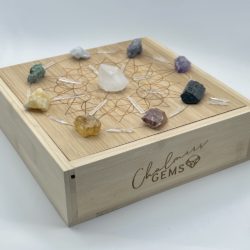 Chakra Bamboo Crystal Grid Set
