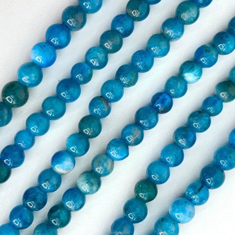 Apatite 3mm Smooth Rounds 38cm Strand - Image 3