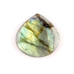 Labradorite Drilled Smooth Pear Focal Pendant Approx 40mm