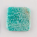 Amazonite Smooth Square Approx 40 x 40mm with Corner Drilled