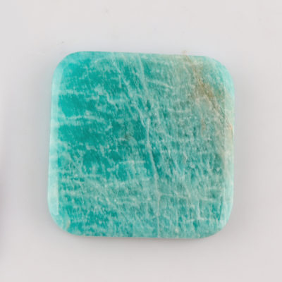 Amazonite Smooth Square Approx 40 x 40mm with Corner Drilled