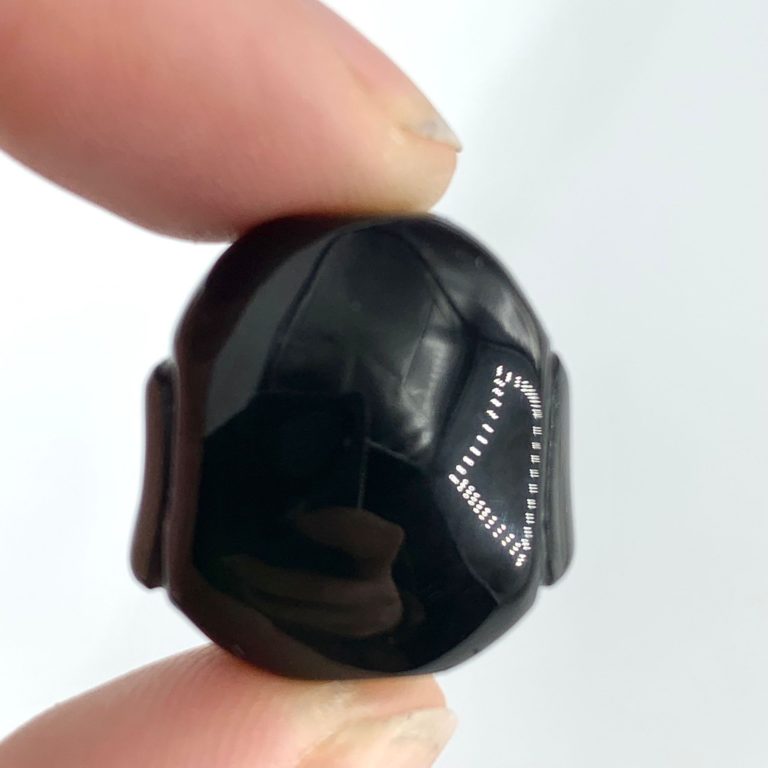 Rainbow Obsidian Buddha Bead Approx 20 x 18mm 1mm Drill Hole - Image 3
