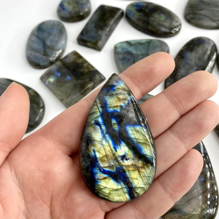 Labradorite Mixed Shape Giant Cabochon - Image 3