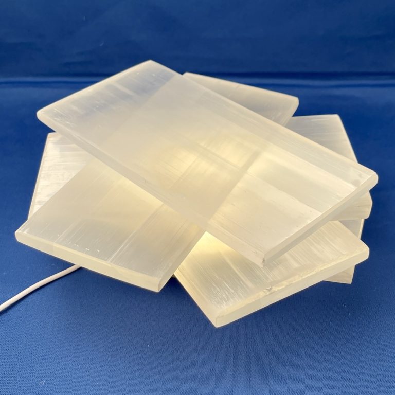 Jewellery Maker Cleansing Station Selenite Plate 20x10cm & 10cm USB LED Light - Image 4