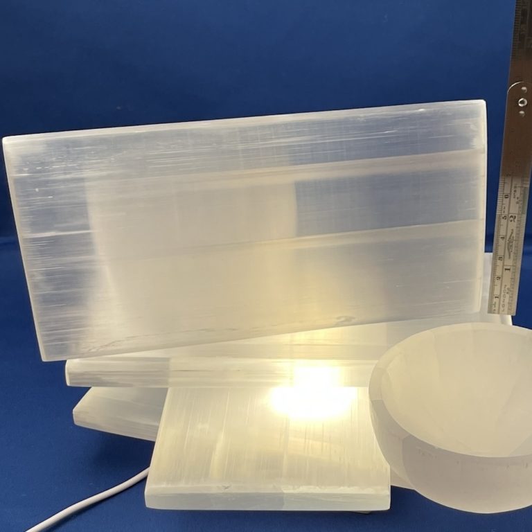 Jewellery Maker Cleansing Station Selenite Plate 20x10cm & 10cm USB LED Light - Image 8