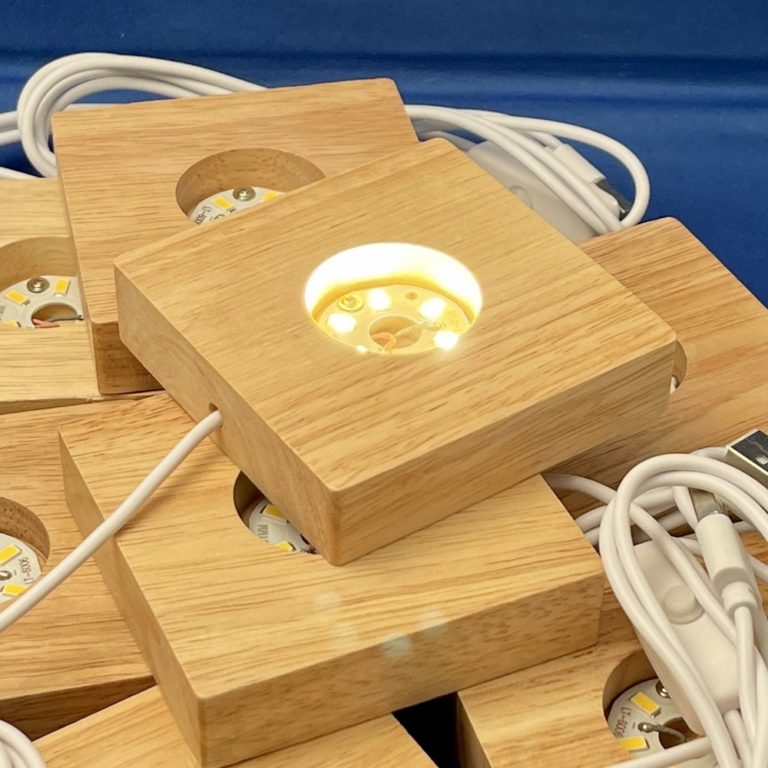 Jewellery Maker Cleansing Station Selenite Plate 20x10cm & 10cm USB LED Light - Image 7