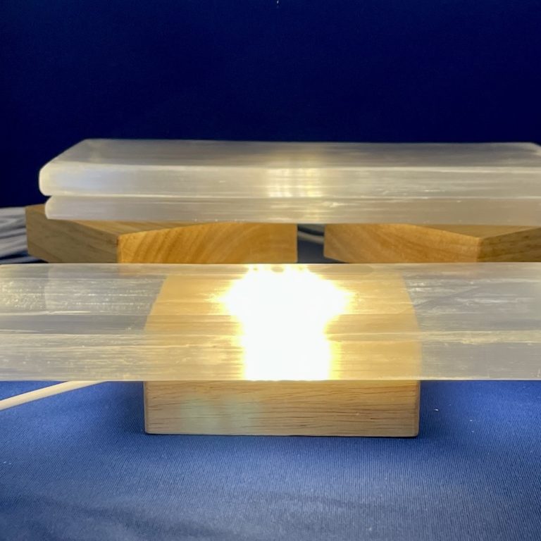 Jewellery Maker Cleansing Station Selenite Plate 20x10cm & 10cm USB LED Light - Image 3