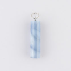 Blue Opal Cylinder Approx 35 x 10mm with Sterling Silver