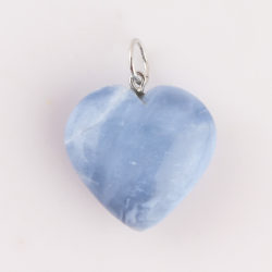 Blue Opal Heart Pendant Approx 20 -25mm