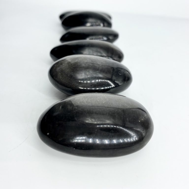 Silver Obsidian Palmstone Approx 50 x 30 x 15mm - Image 5