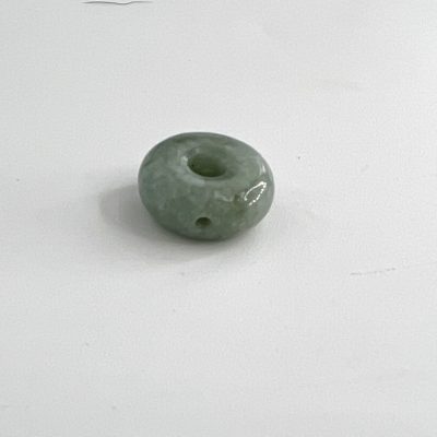 Jadeite Chunky Donut Approx 1.2 x 1.2 x 0.5 2mm Drill Hole