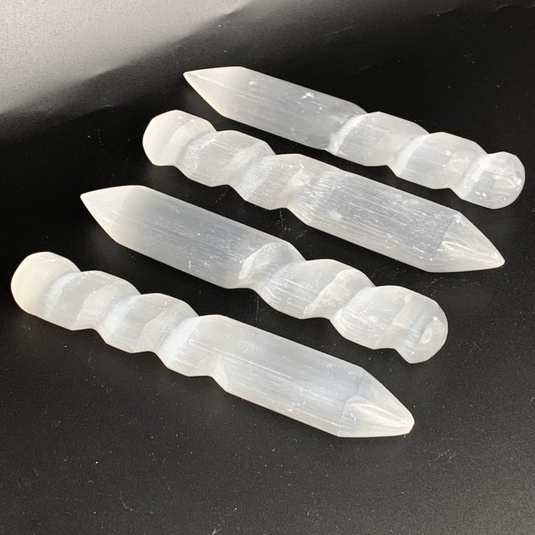 Selenite Spiral Wand Approx 16cm - Image 2