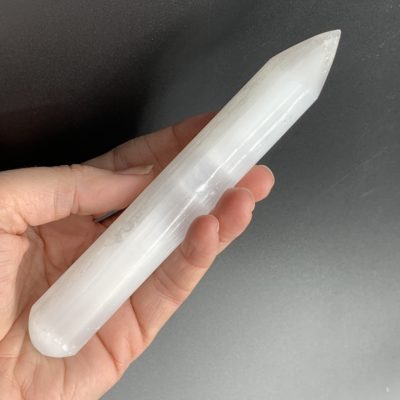 Selenite Smooth Wand Approx 16cm