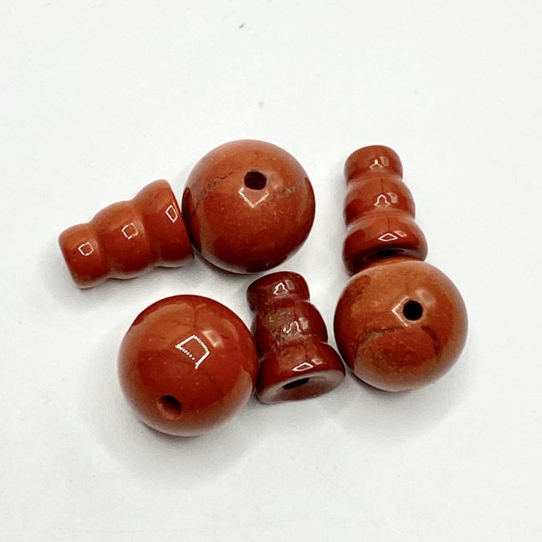 Red Jasper Guru Beads 3 Pack