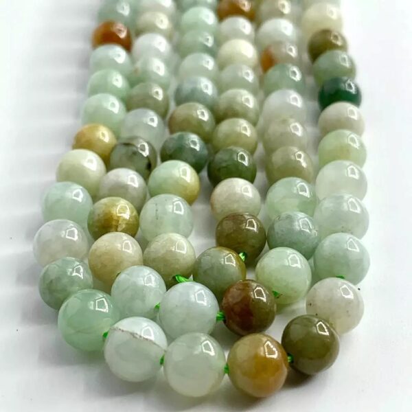 Multi Jadeite 6mm Smooth Round Beads 38cm Strand