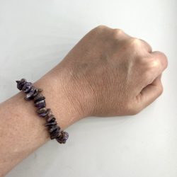 Charoite Approx 3-7mm Chip Stretchy Crystal Bracelet
