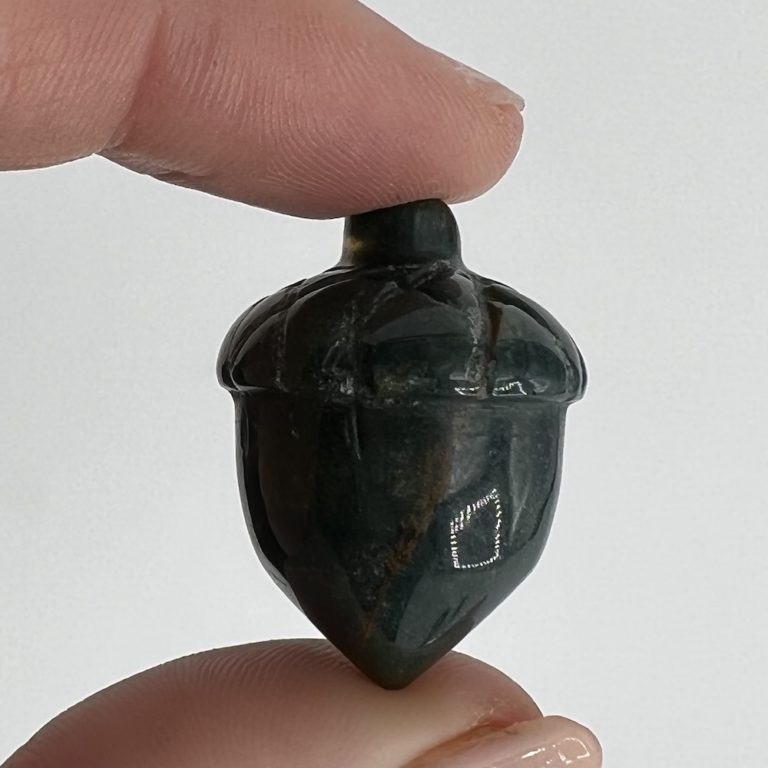 Moss Agate Acorn Approx 3cm