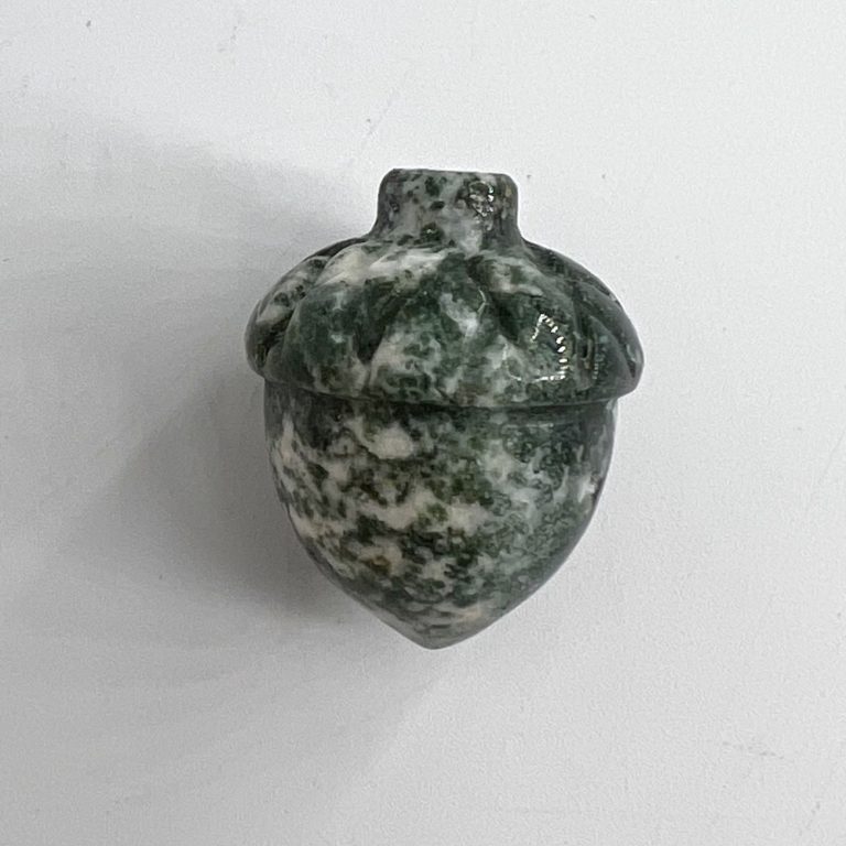 Moss Agate Acorn Approx 3cm - Image 2