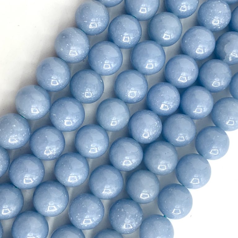 Angelite 8mm Smooth Rounds 38cm Strand - Image 4