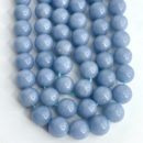 Angelite 8mm Smooth Rounds 38cm Strand