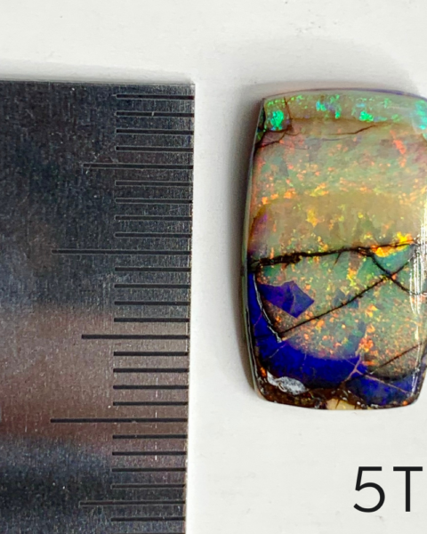 Sterling Opal Medium Rectangle Cabochon