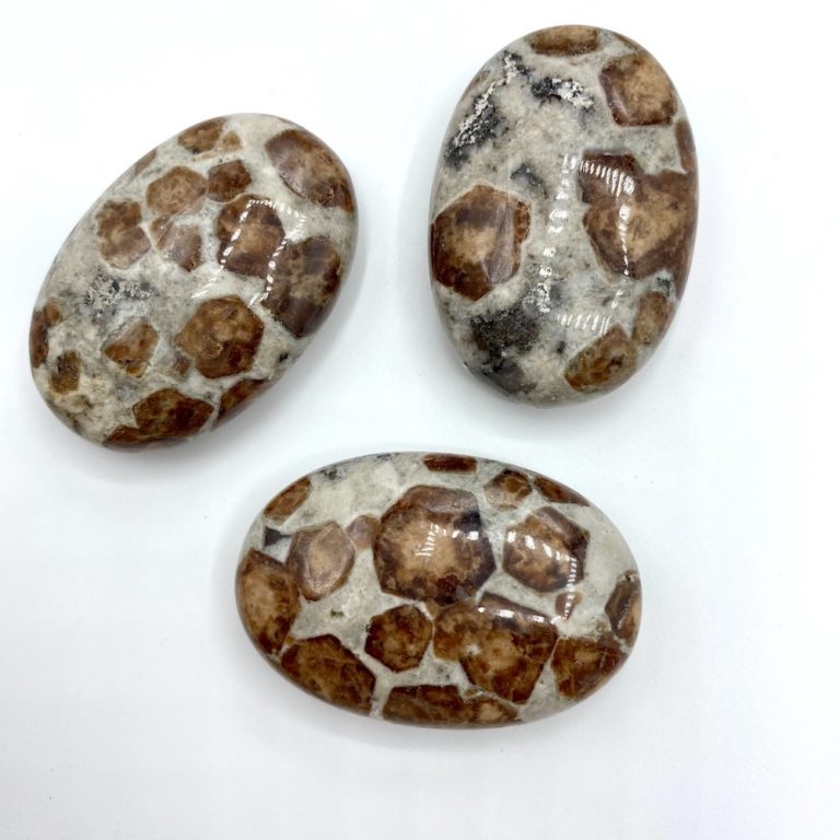 Garnet in Wollastonite Palmstone Approx 45 x 30 x 15mm