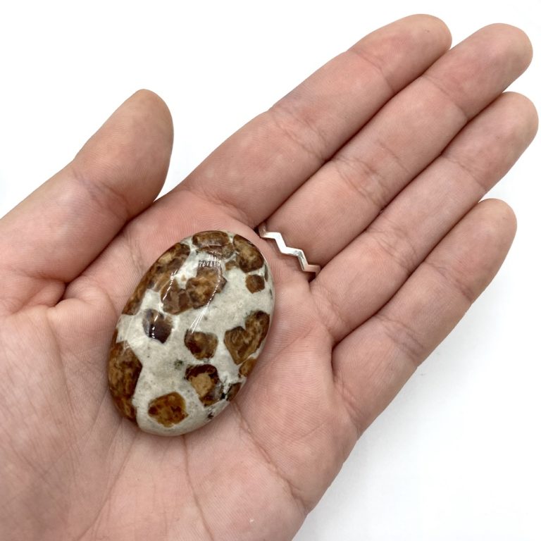 Garnet in Wollastonite Palmstone Approx 45 x 30 x 15mm - Image 2