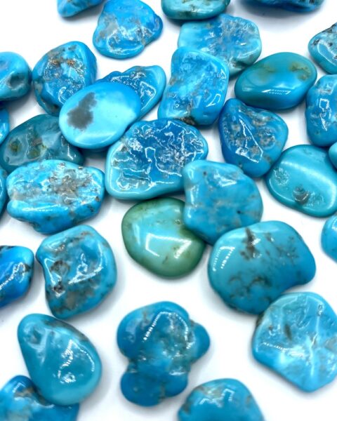 Sleeping Beauty Turquoise Polished Rough Approx 10mm