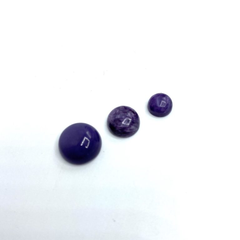 Charoite Round Cabochons 6, 8 & 10mm 3 Piece Pack - Image 7