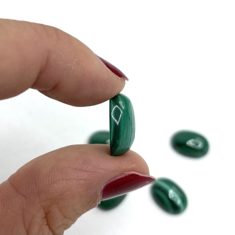 Malachite Oval Cabochon Approx 14 x 10mm - Image 7