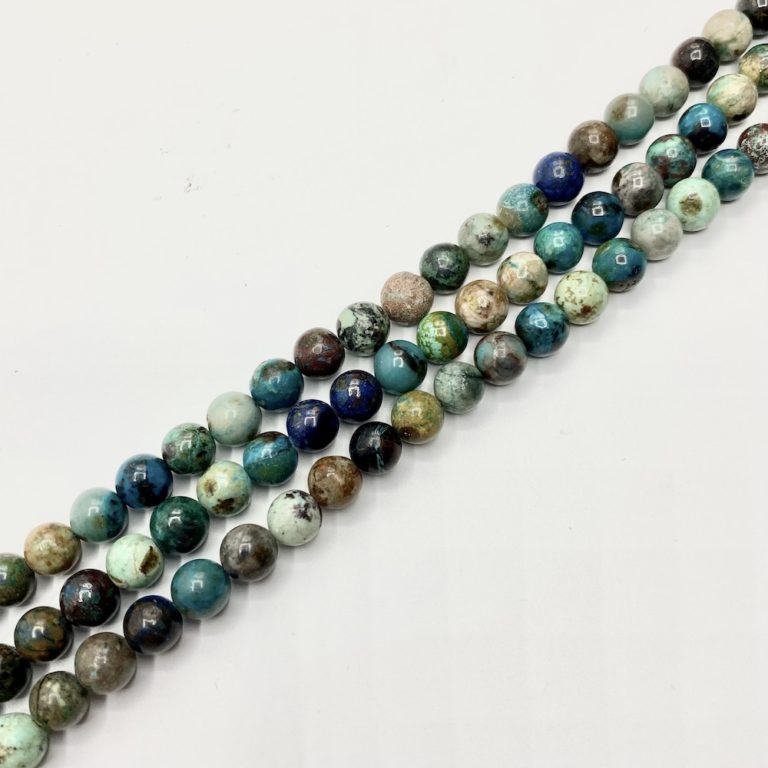 Chrysocolla Smooth Rounds Approx 7mm Beads 38cm Strand - Image 4